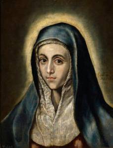El Greco, La Virgen María. 1597