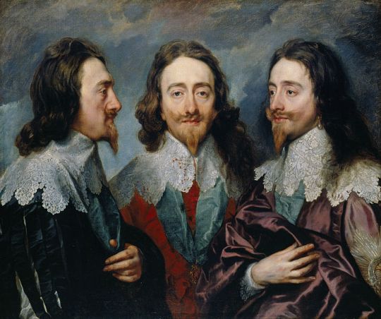 Anton van Dyck, Triple retrato de Carlos I. 1635.