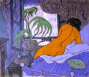 Paul Ranson, La chambre bleue. 1891. 