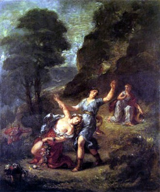 Eugène Delacroix, Orfeo y Eurídice, Primavera. 1862.