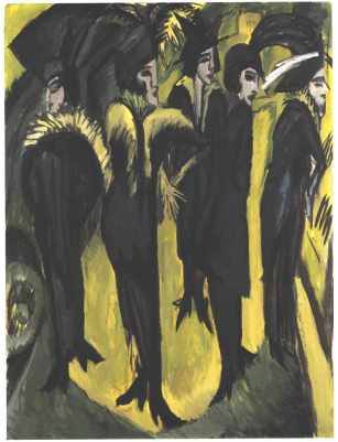 Ernst Ludwig Kirchner, Cinco Mujeres en la Calle.